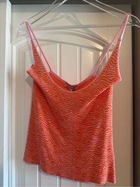 Pretty Garbage Pink & Orange Knit Tank